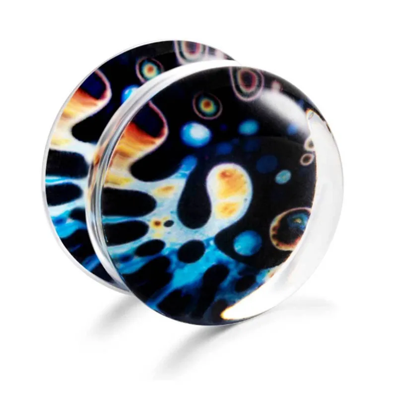 2PCS New Arrival Fashion Acrylic Punk Ear Plugs Tunnels Screw Fit Expansion Gauges Women Men Piercing Body Jewelry | Украшения и