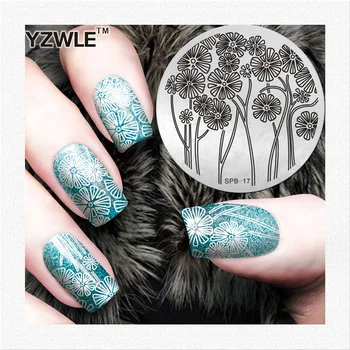 YZWLE authorized custom design professional stamping nail art image template decorations tools