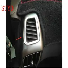 Styo автомобиль ABS хромированные интерьер переменного тока Отделка приборной панели вентиляционное отверстие Выход Обложка отделка для IX35