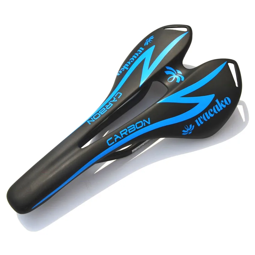 

New wacako Full Carbon Fiber Road Bike Saddle Cycling Seat Carbon Bicycle Saddle MTB Seat Parts Free Shipping