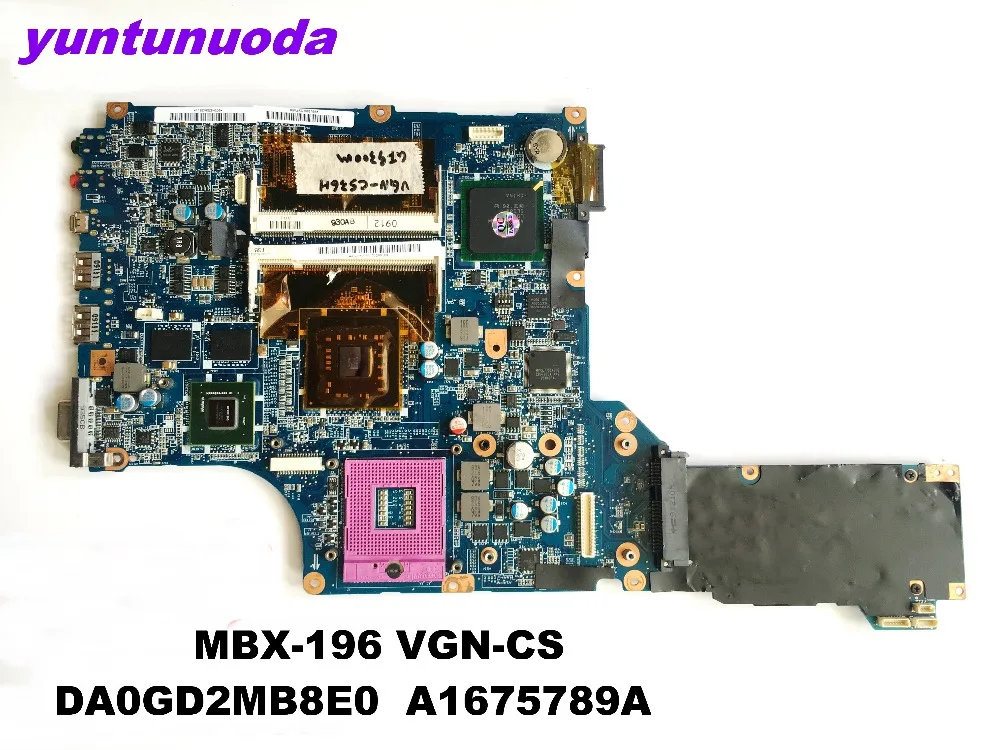 Оригинальный Для Sony MBX-196 материнской MBX-196 VGN-CS DA0GD2MB8E0 A1675789A испытанное хорошее Бесплатная доставка