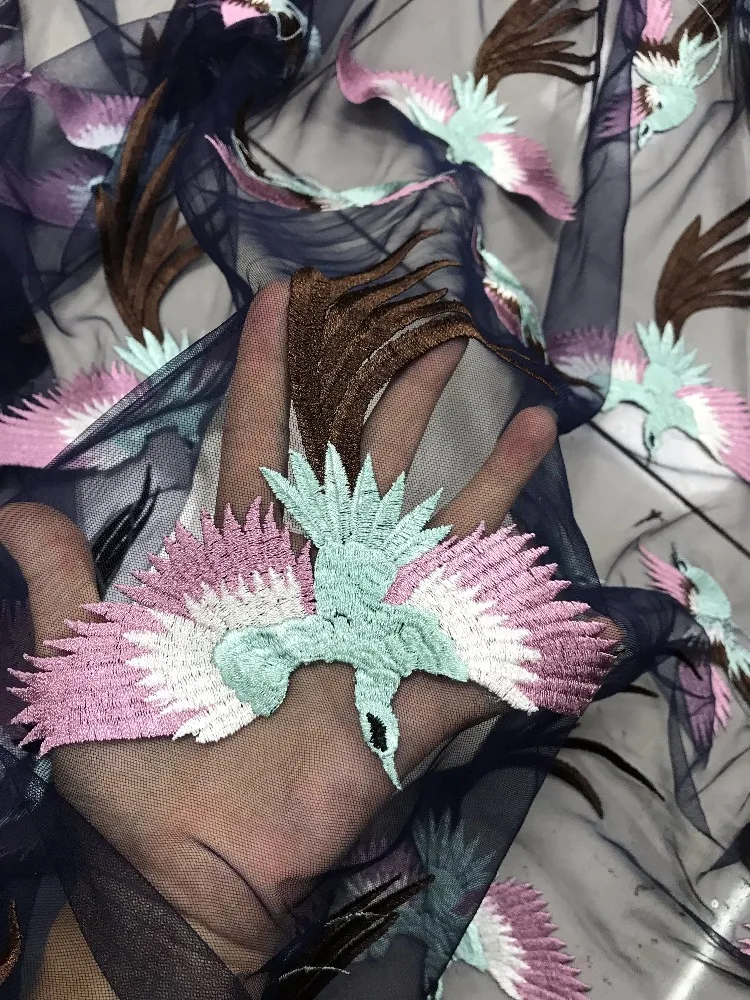 3D handmade/mesh Lace/Fabrics/colorful embroidery | Дом и сад
