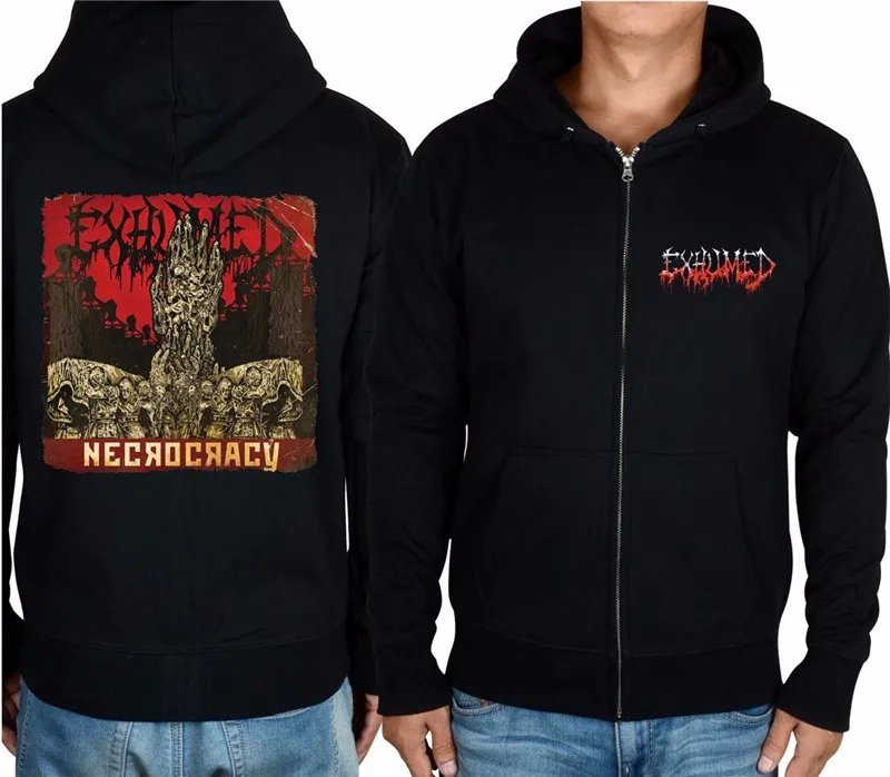 11 видов конструкций на молнии Exhumed Rock hoodies оболочка куртка 3D бренд панк Темный металлический Свитшот saw sudadera спортивная одежда