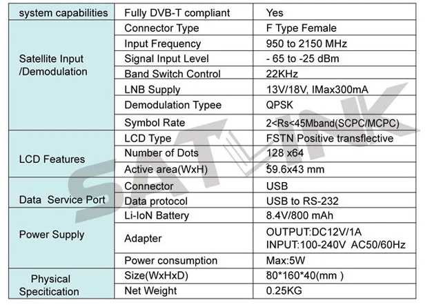 [Подлинный] Satlink 6923 DVB-S FTA C& KU Band цифровой спутниковый искатель метр WS6923 с 2,1 дюймовым ЖК-дисплеем Satlink WS-6923