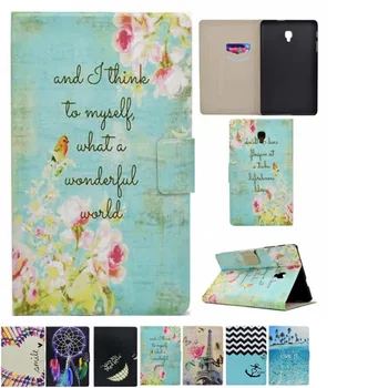 

Cartoon Case Flower Flip PU Leather Cover Funda For Samsung Galaxy Tab A 8.0 (2017) T380 T385 Tablet Stand Cover Coque