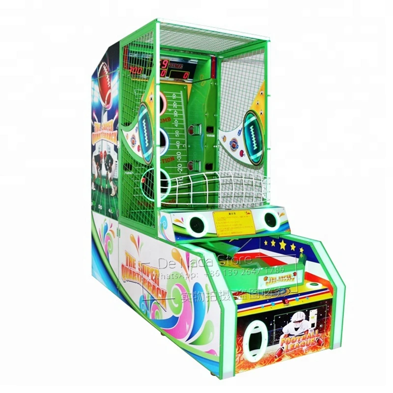 Indoor Amusement Tickets Redemption Games Coin Operated American Football Soccer Rugby Street Basketball Arcade Game Machine football goal pocket soccer game net practice basket hitting nets indoor trash can