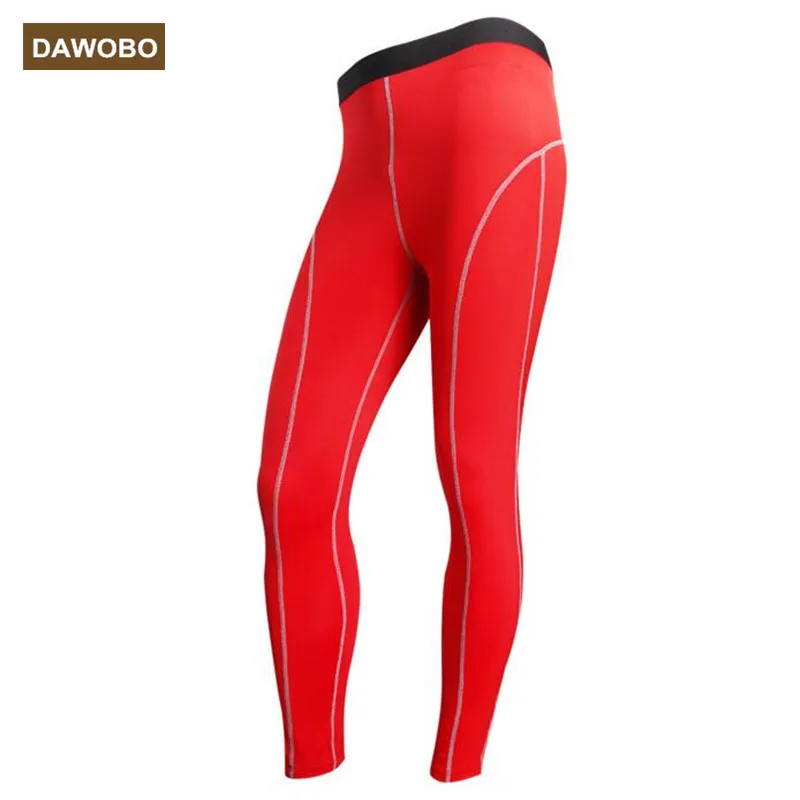 DAWOBO brand men Compression Tights Pants Fitness Pant Joggers High Elastic Breathable Sweat font b gym