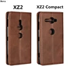 Leather case For Sony Xperia XZ2 XZ2 Compact Flip case card holder Holster Magnetic attraction cover Wallet Case ► Photo 3/6