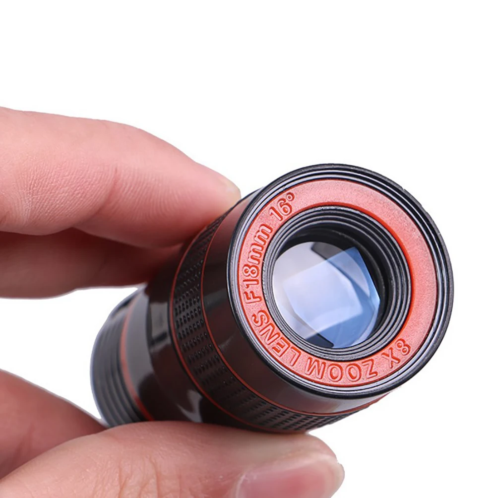 

Universal 8X Optical Phone Camera Lens Telescope Monocular Wide-angle for iPhone Huawei Samsung with free smartphone holder