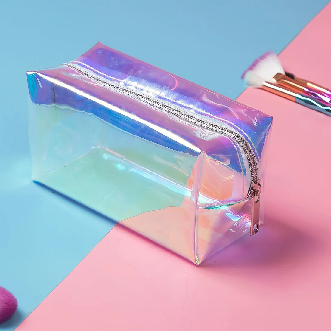 

Miyahouse PVC Transparent Beauty Organizer Pouch Fashion Female Jelly Bag Lady Makeup Pouch Laser Women Cosmetic Case