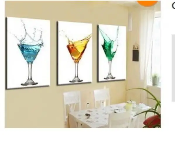 Wall Art For Home Bar Creepingthyme Info Hand Made Canvas Wine Gl Oil Painting Picture 3 Piece Kitchen Wall Art