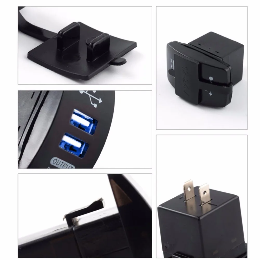 Горячая двойной USB автомобильный мотор прикуриватель 12 В розетка разветвитель зарядное устройство адаптер питания APR24