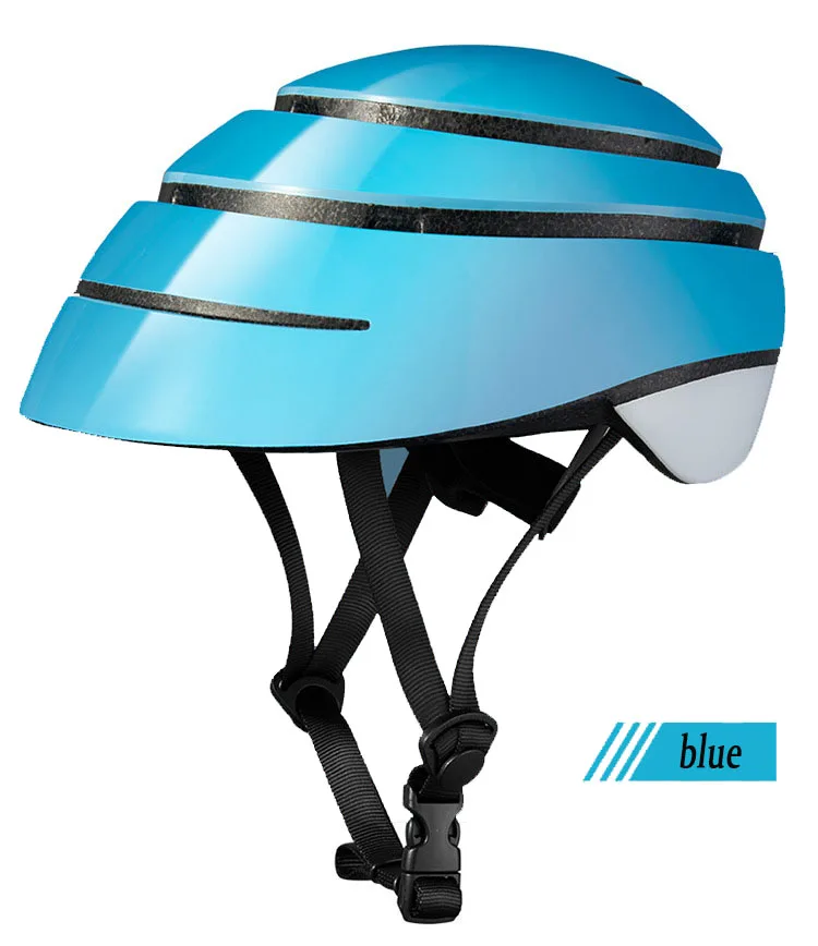 GUB взрослый интегрально-Формованный полупокрытый складной EPS MTB велосипедный шлем для занятий спортом на открытом воздухе Велоспорт город поездки Безопасность Оборудование - Цвет: Blue