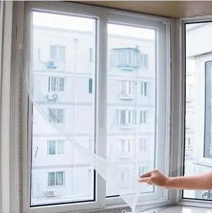 

Fashion diy mosquito screen window anti-mosquito screens velcro white