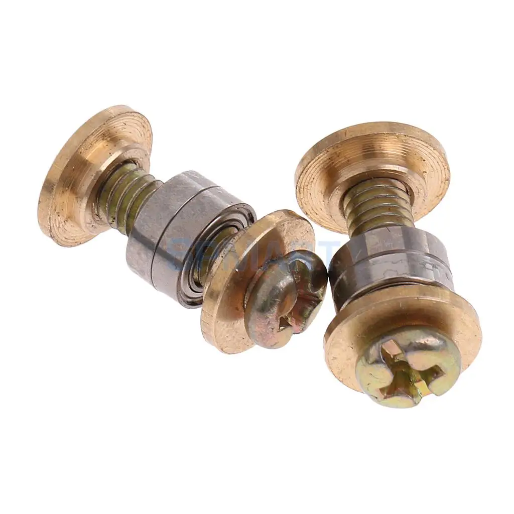 2Pcs Metal Gold Bearing Screws for 1:16 Heng Long RC Tank Spare Parts