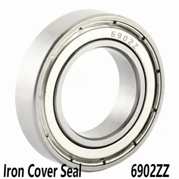 

2pcs/lot 6902ZZ Deep Groove Ball Bearing Iron Cover Seal 6902-ZZ 6902ZZ 15*28*7mm 15*28*7 Bearing Steel Material