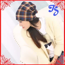 Thick COOL Check Winter Beanie For Men Womens Crochet Slouchy Beanies Cap Men Knitted Check SKullcap Cable Knit Baggy Hats