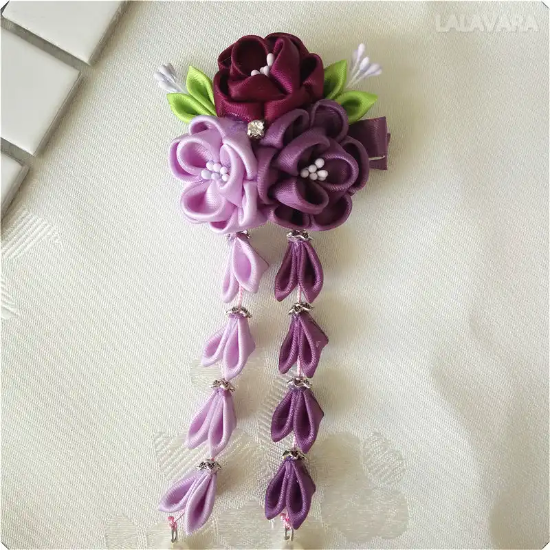 Lalavara 10 Pcs Kustom Jepang Bunga Sakura Hiasan Kepala Lalavara 10 Pcs Kustom Jepang Bunga Sakura Hiasan Kepala
