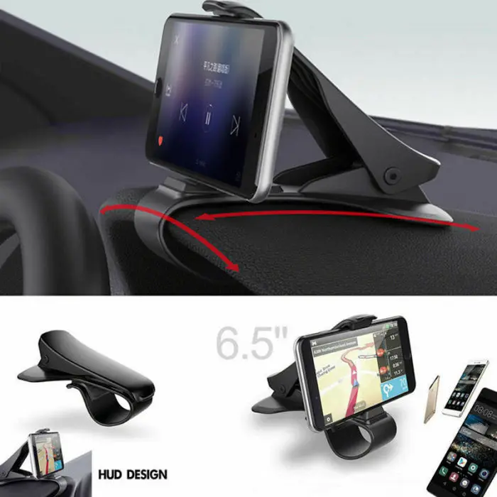Универсальный автомобильный держатель телефона клип Противоскользящий HUD дизайн приборной панели регулируемое крепление F-Best