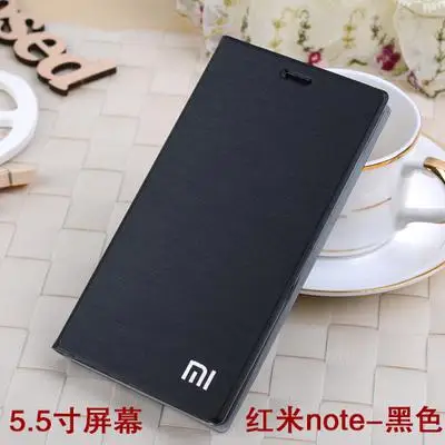 Новое поступление для Xiaomi Redmi Note/Redmi 1 s/mi3 чехол, роскошный тонкий стильный кожаный чехол-книжка для Xiaomi Redmi Note 1s mi3 чехол-сумка - Цвет: Black for RMNT