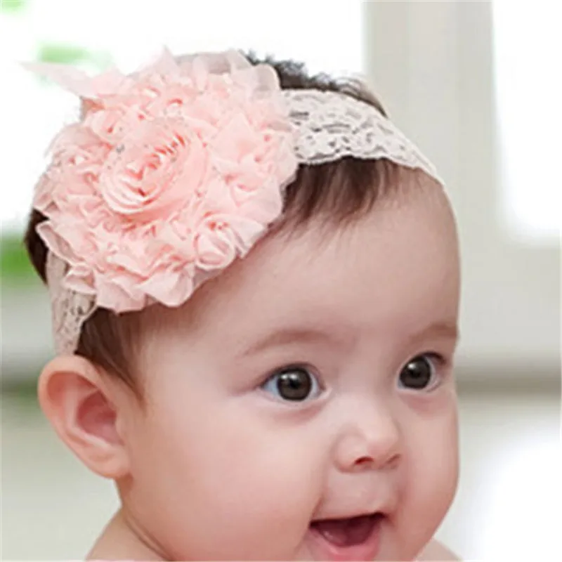 

Hot Sale Baby Girl Elastic Hairband Children Hair Wear For Kids Head Band Flower Headband Hair Accessories