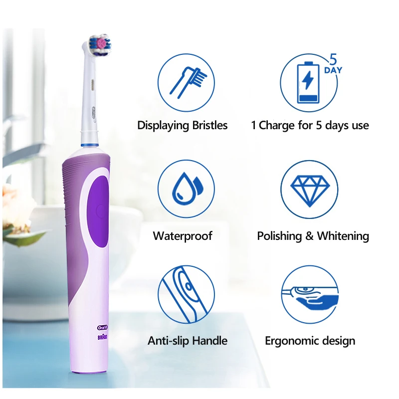 Oral B Vitality электрическая зубная щетка 3D Белый с EB18 головкой щетки
