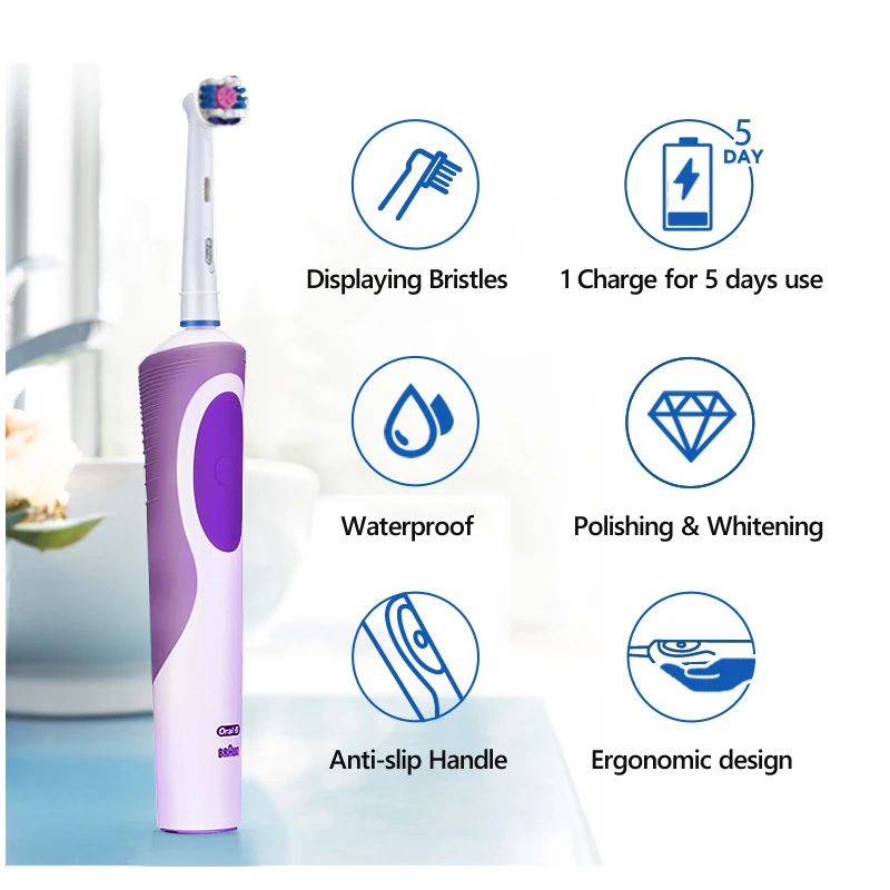 Oral B Vitality Electric Toothbrush | Oral B Electric Toothbrush 3d - - Aliexpress