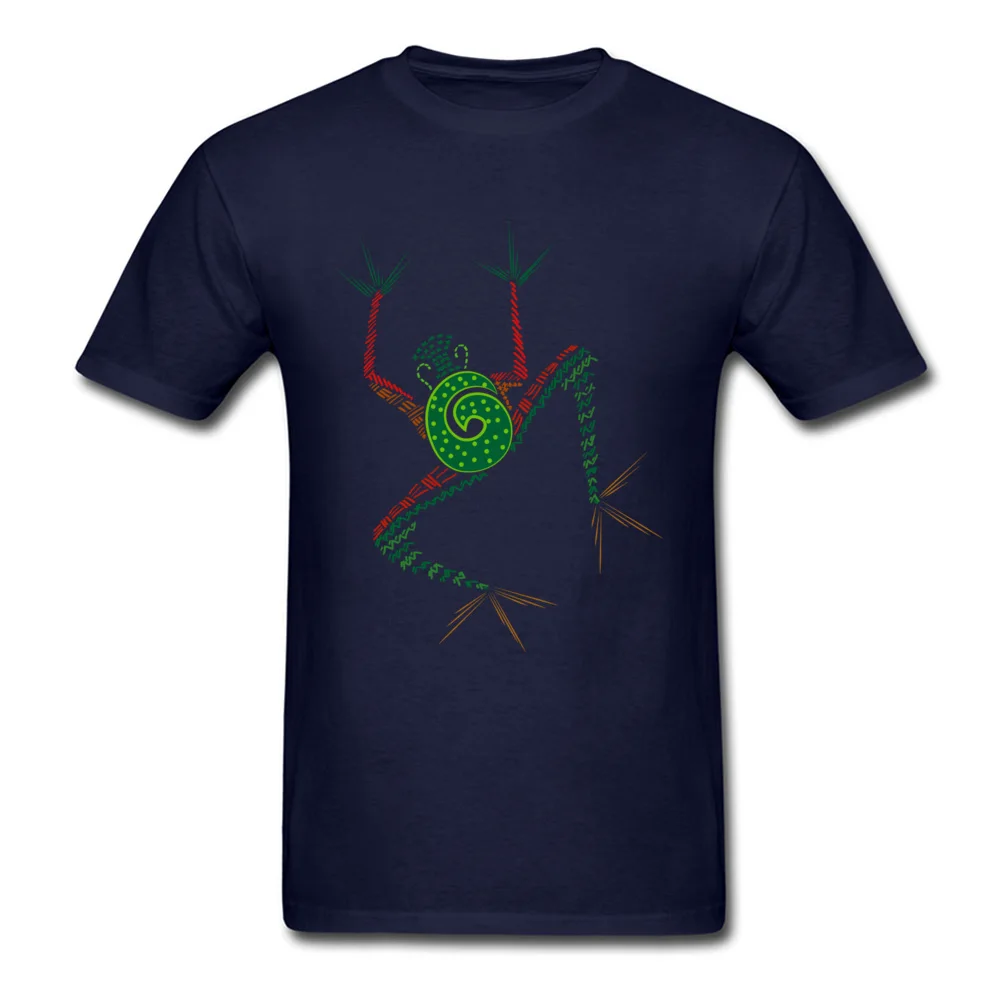 The Tribal frog Round Collar T-shirts Summer Tops & Tees Short Sleeve Funny 100% Cotton Summer Tee Shirt Gift Boy The Tribal frog navy