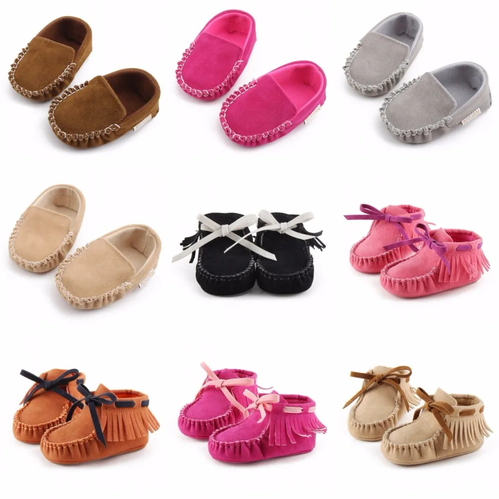 TongYouYuan Fashion PU Suede Leather Newborn Baby Girl Loafers Shoes