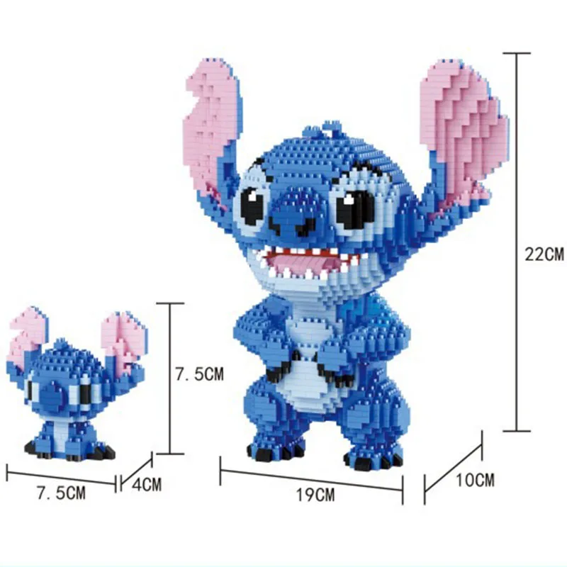 

Balody Diamond Blocks 2 in 1 Cute Cartoon Plastic Building Toy Stitch Auction Figures Brinquedos for Children Toys Gifts 16047