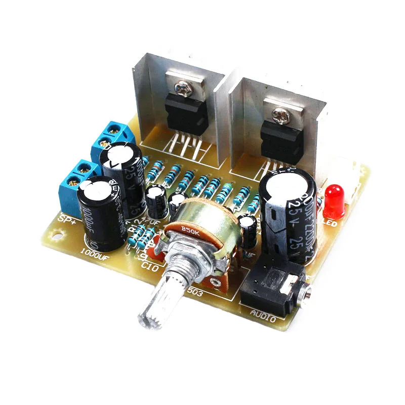 DIY двухканальный TDA2030A Усилитель мощности доска DIY комплект для Arduino электронного производства учебный набор