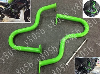 

New Motorcycle Green Metal Engine Guard Crash Bar For Kawasaki ER-6N 2012-2015 ER6N 12 13 14 15