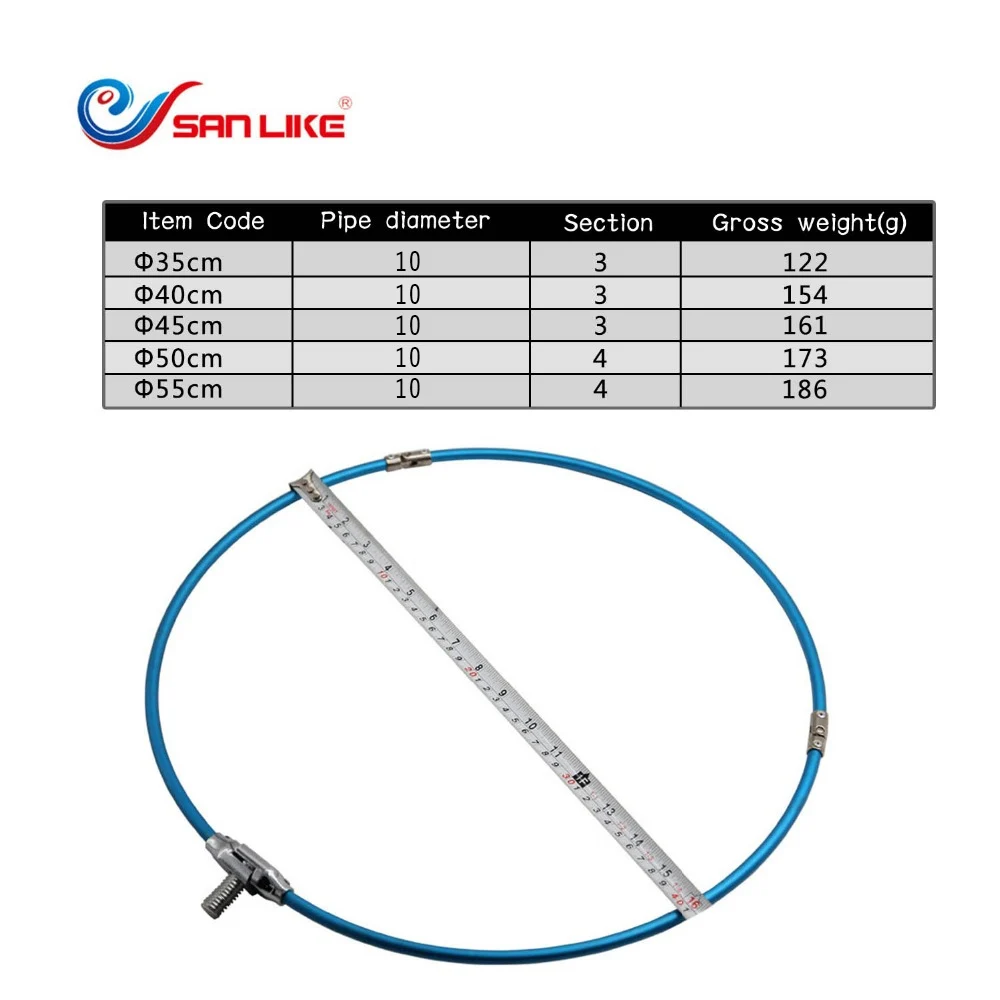 Sanlike рыболовные снасти рыболовная сачок телескоп алюминиевый сплав складная и Удлиняющая рама 10 мм рыболовная сеть с резьбой
