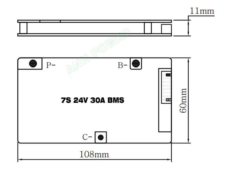 7S 24V 30A BMS 014