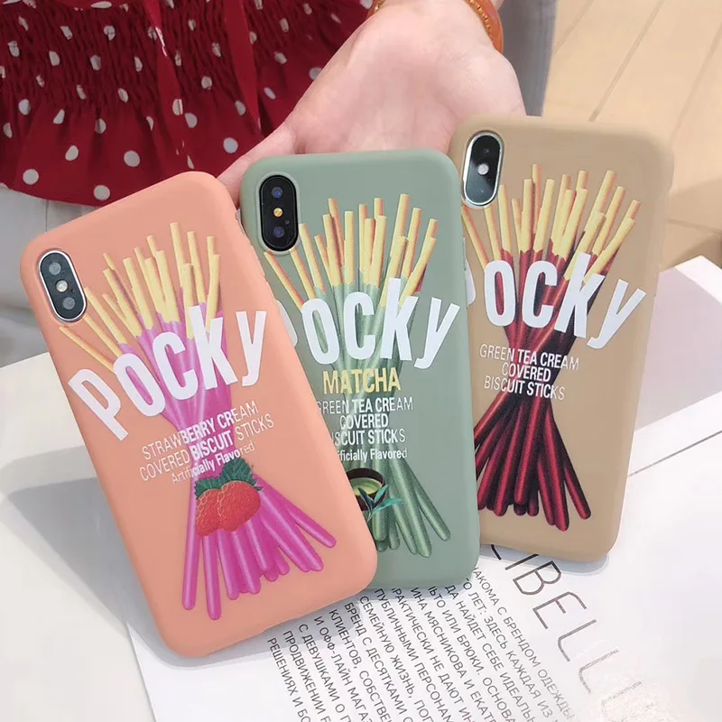 

Cute Snack Chocolate bar phone case for iphone XS Max X XR 10 cases for iphone 6 6s 7 8 Plus soft tpu case back cover coque