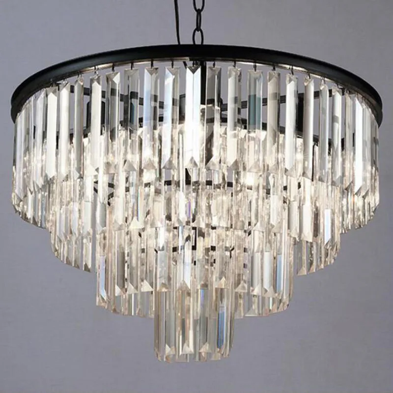 Moderno Lustre de Cristal Elegante K9 tamanho do Artigo de cristal Cinza Esfuma&ccedil;ado Cristal Suspens&atilde;o Lamparas para Caf&eacute; Re