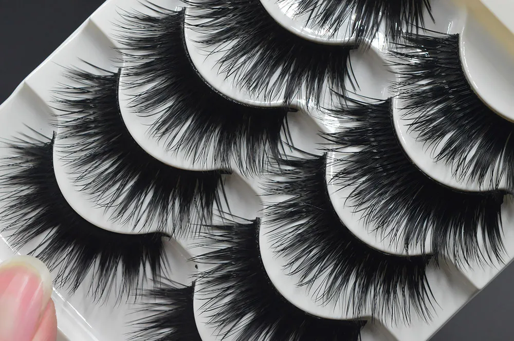 False EyeLashes 1 Box 5 Pairs Thick Black False Eyelashes Makeup Tips Natural Smoky Makeup Long Fake Eye Lashes 10 False EyeLashes 1 Box 5 Pairs Thick Black False Eyelashes Makeup Tips Natural Smoky Makeup Long Fake Eye Lashes 10