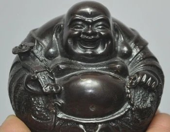 

chinese tibet buddhism bronze wealth ruyi happy laugh Maitreya Buddha statue