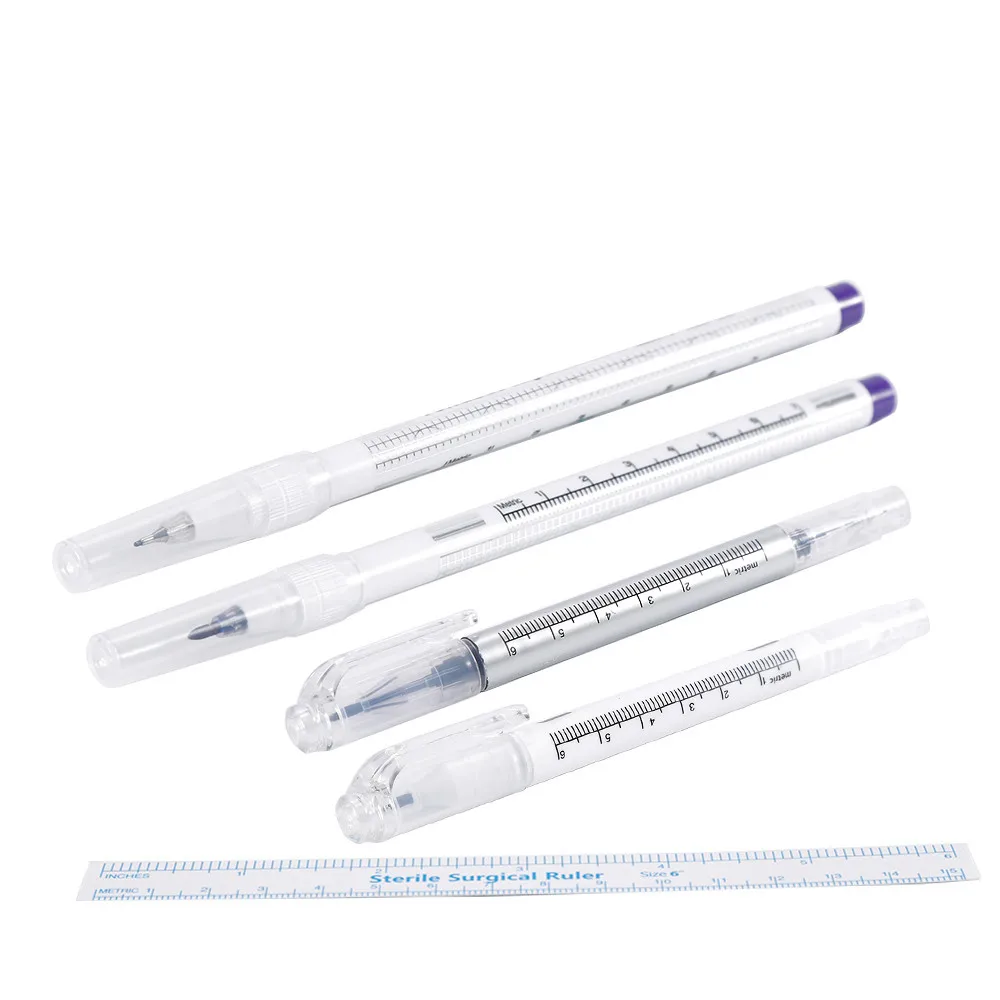 Medical Surgical Scribe Pen Eyebrow Piercing Marker Pen Sterile
