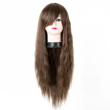 

Fei-Show Synthetic Heat Resistant Fiber Long Straight Fluffy Inclined Bangs Light Brown Hair Costume Cos-play Halloween Wigs