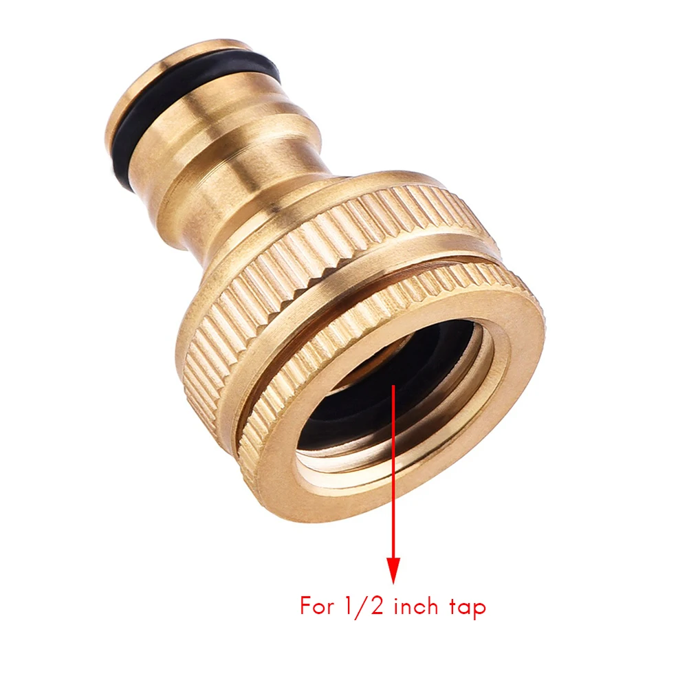 Greenkey Quality Brass 3/4" 'Y' Tap splitter connector with 1/2" tap adaptor. 