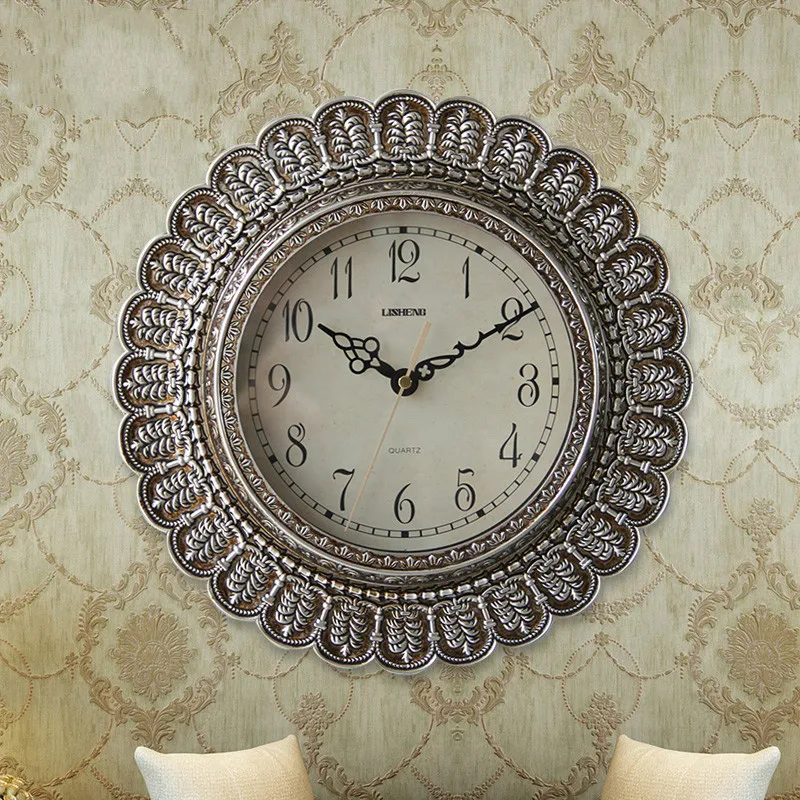 

Resin Creative Wall Clock Modern Design Art Vintage Wall Clock Quartz Wall Clock for Bedroom Reloj De Pared Study Room 40C274