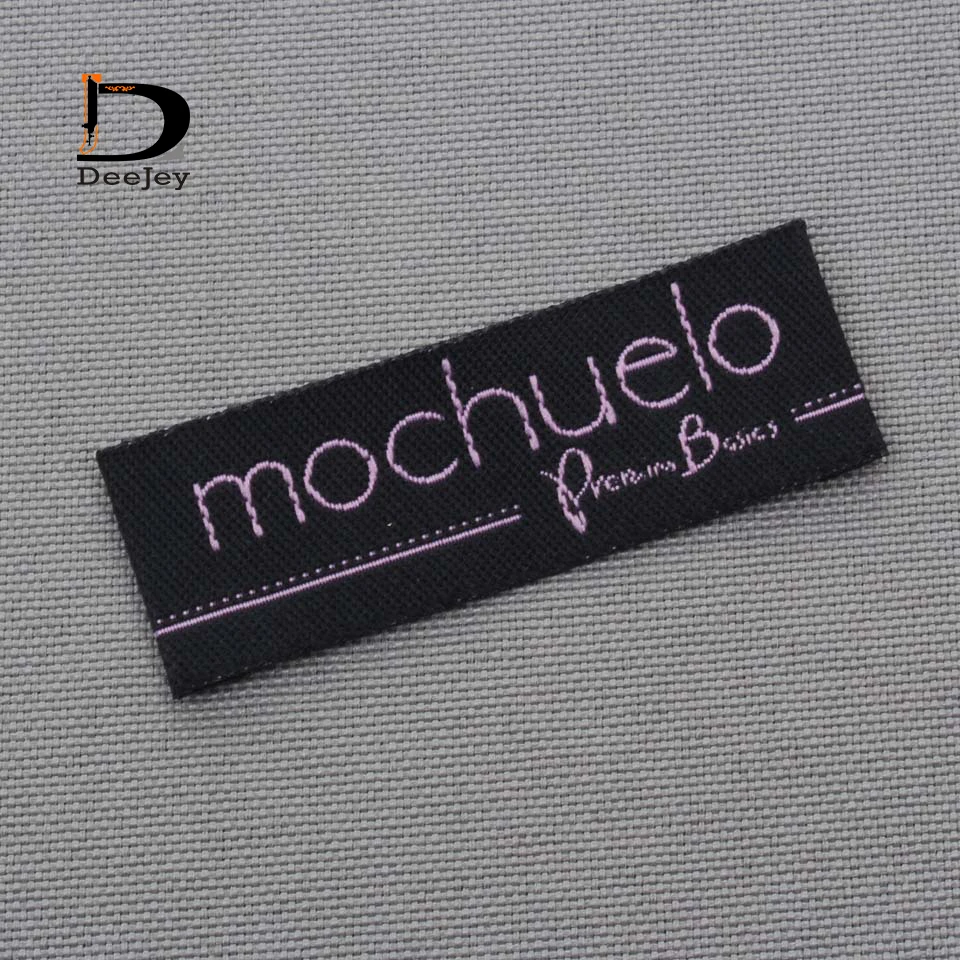 Clothing Labels Polyester Cotton Mixture Yarn Private Woven Tags 1000pcs lot clothing labels garment labels sewing labels
