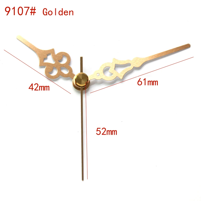 

S Shaft Short Clock Hands 9107#Gold (just hands) Metal Aluminum DIY Hands Quartz Clock Accessory High quality DIY Clock kits