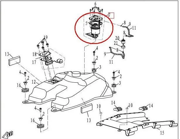 2 шт. топливный насос костюм для CFMOTO CF500/CF625/CFX5/X6 части код 901F-150900