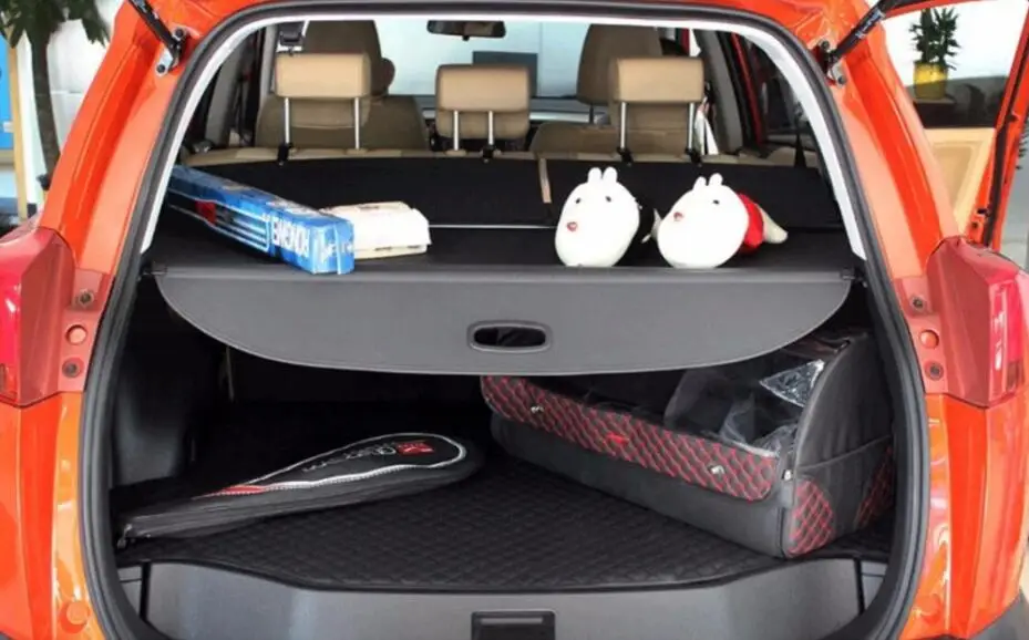 

High Qualit Car Rear Trunk Cargo Cover Security Shield Screen shade Fit For Ford Everest 2015 2016 2017 BY EMS