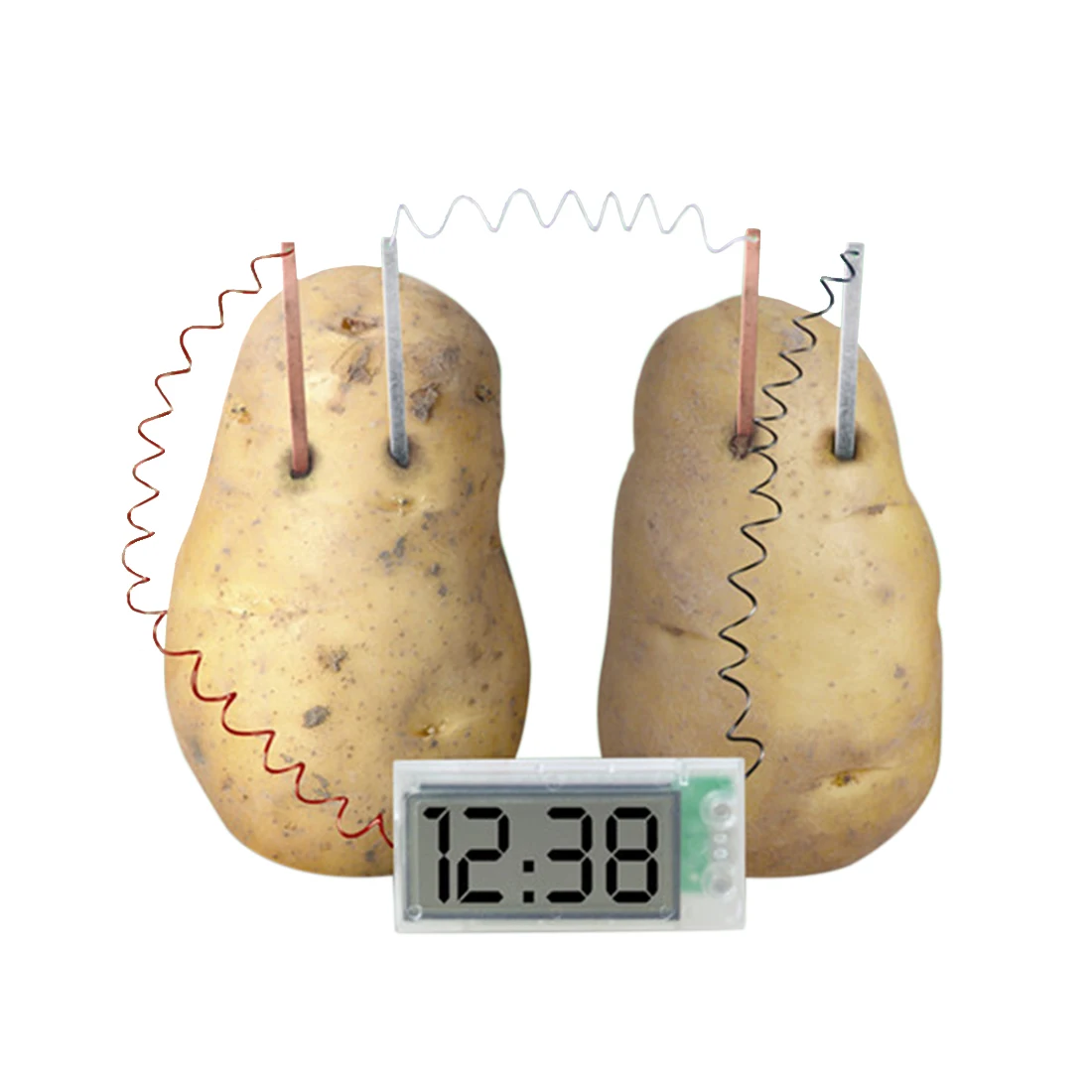 

Potato Clock Novel Green Science Project Experiment Kit Lab Home School Toy funny educational DIY material for children kids