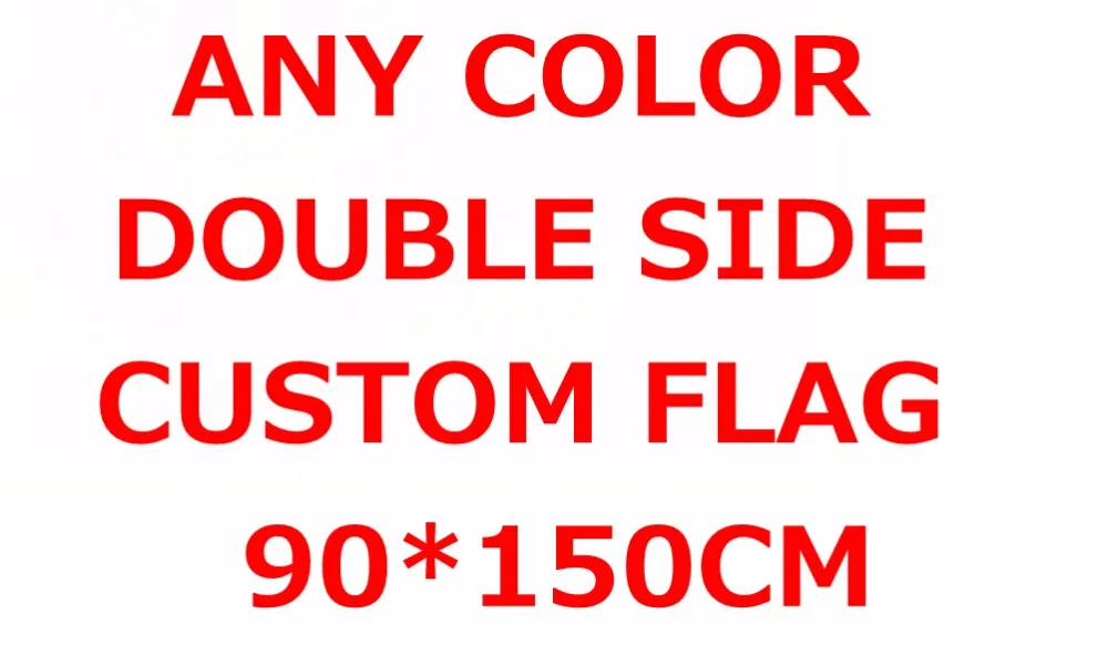 Online Diseño personalizado bandera 150X90cm 3x5FT 100D poliéster todo logotipo cualquier color bandera Fans deporte doble cara banderas personalizadas