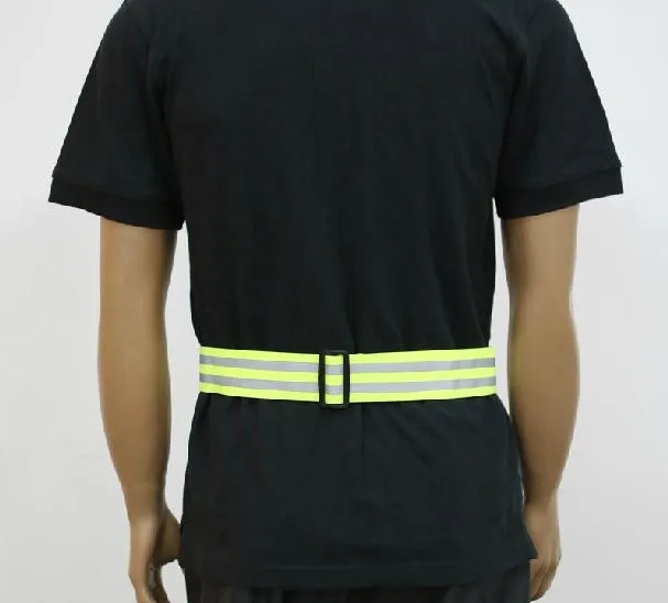 Reflective warning safety tape reflective strip stretch ribbon straps riding belt elastic |