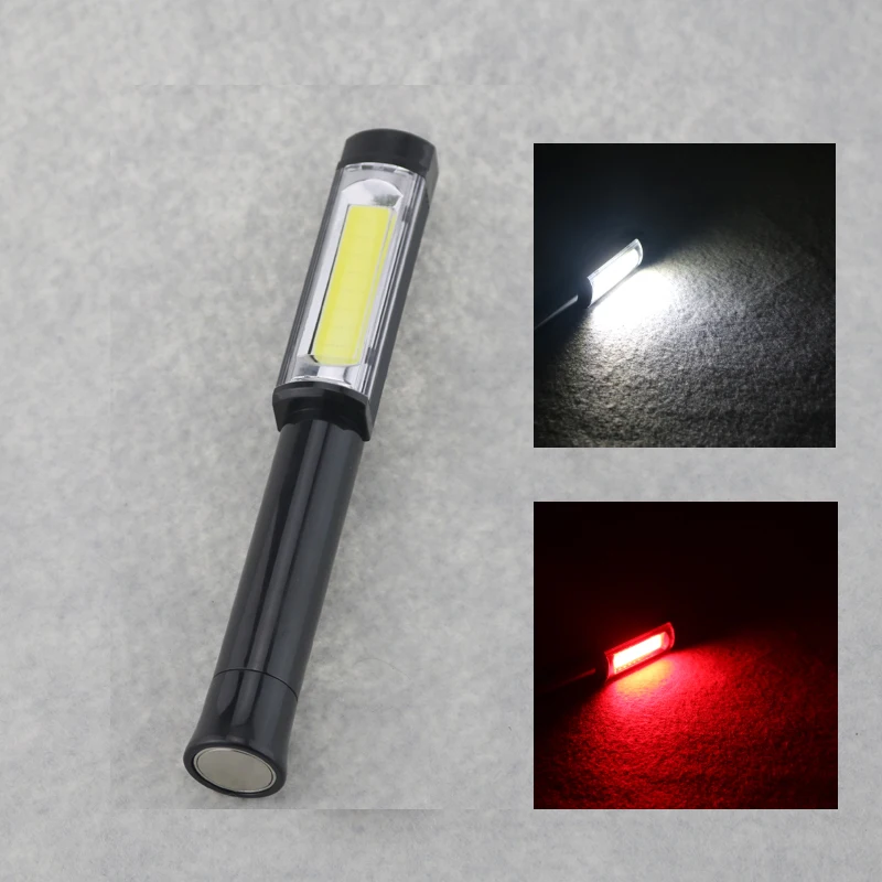 

Rechargeable LED Flashlight COB Led Portable AA Battery Torch Lamp With Magnetic For Camping Outdoor Sport Working Light